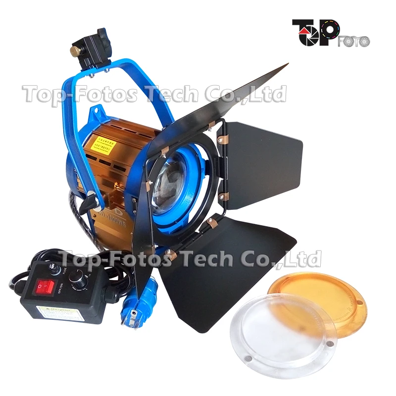 ALUMOTECH затемнение 5500 K/3200 K 2X100W LED Studio Fresnel прожектор для камеры видео оборудование