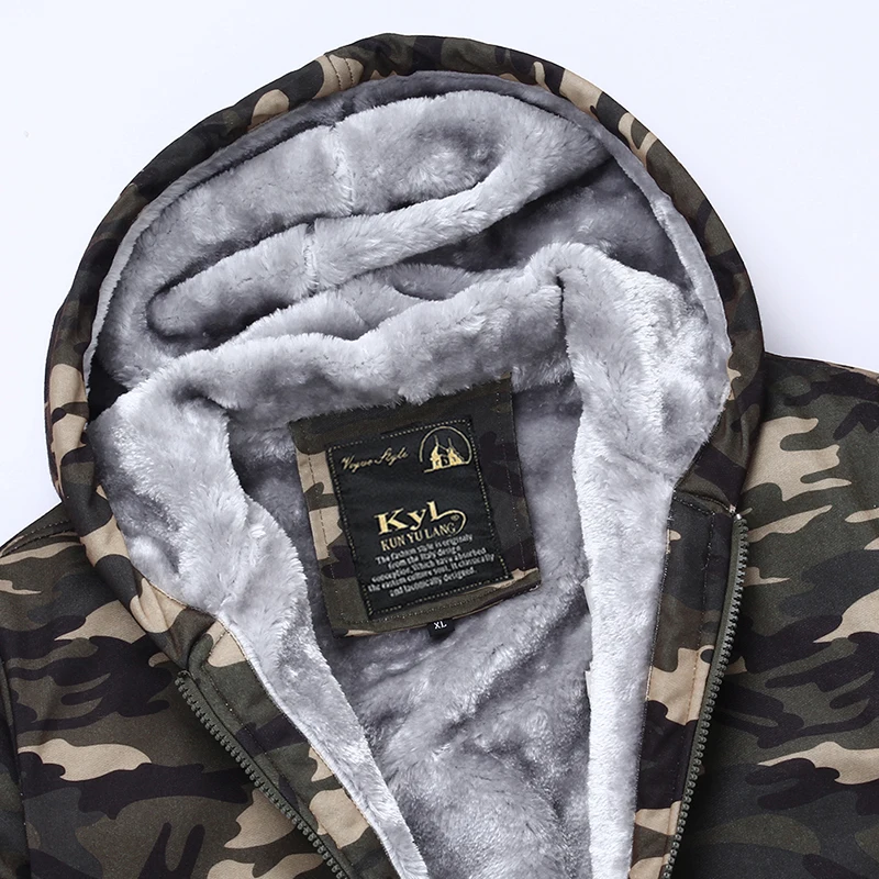 Зимняя куртка с капюшоном камуфляжные пальто 2017 winterJackets печатных Одежда