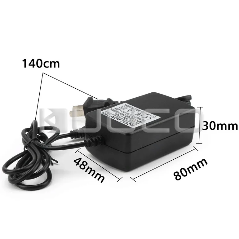 Универсальное зарядное устройство DC 12V AC 100V ~ 240V к 1.5A понижающий источник