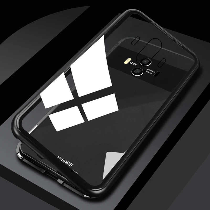 Black 001 Магнитный флип-чехол для huawei Nova 5T Honor 20s 9X 8X 8A 8S P30 Pro P20 Lite mate X 5G P Smart Z Y5 Y6 Y9 Prime стеклянная крышка - Цвет: Black 001