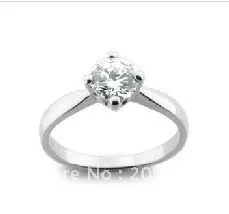 925 пробы Серебряное кольцо супер циркониевое на палец подарок простые ювелирные