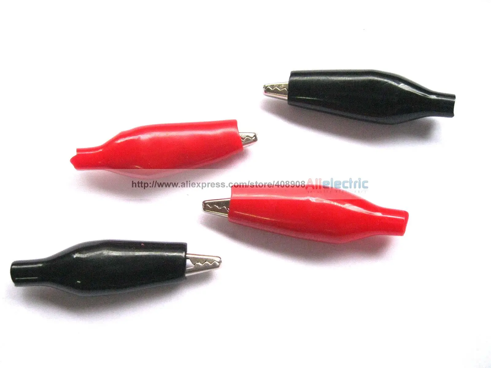 

100 Pcs Alligator Clip with Boot Clamp Connector 27mm Small Size