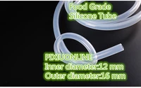 1pcs yt836 imported silicone tube food grade capillary transparent hose 12 mm 16 mm plumbing hoses 1meter