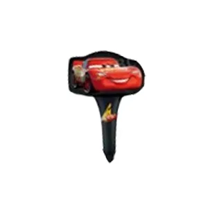 HS00404 red black 50 шт. Маккуин ручные воздушные шарики из фольги на палочке Дисней автомобиль globos День Рождения украшения детские игрушки воздушный шар детский душ мальчик мяч - Цвет: HS00404 red black