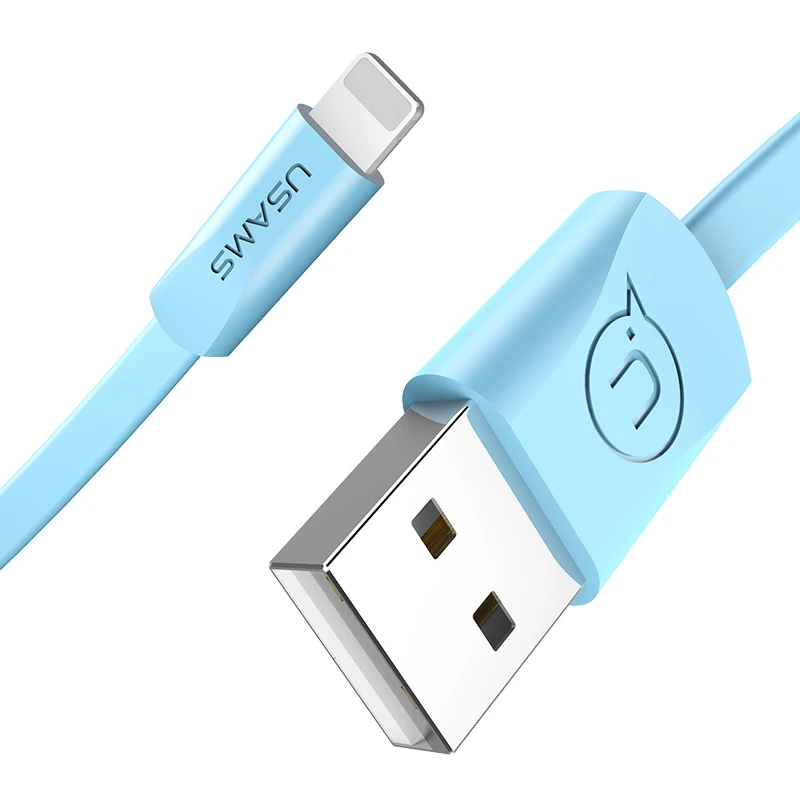 10 шт./лот USAMS оригинальный usb кабель для iPhone телефонный 2A USB Синхронизация данных