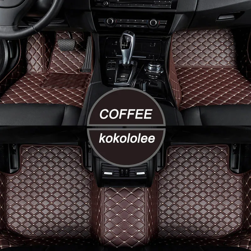 coffee Индивидуальный автомобильный коврик для Toyota Land Cruiser 100 200 RAV4 land Cruiser Prado 120 150 Camry 40 50 Corolla e120 e150 автомобильные коврики - Название цвета: coffee