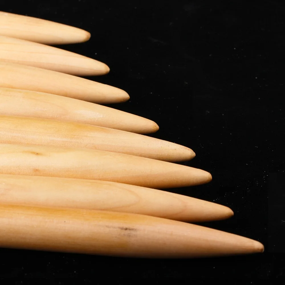 Бамбуковая игла для вязания 20 мм одиночная Высококачественная деревянная