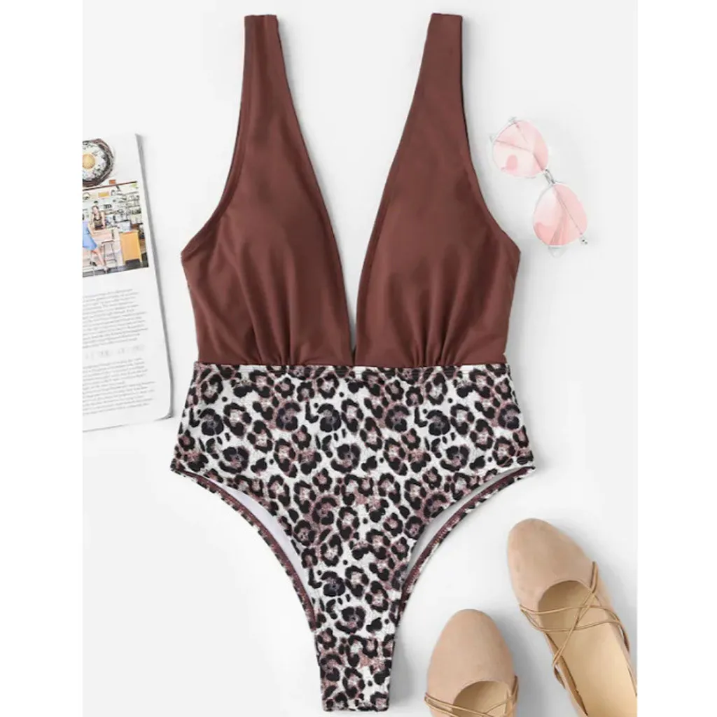 Женский купальник с открытой спиной SAGACEPatchwork Раздельный бразильский пуш ап лето