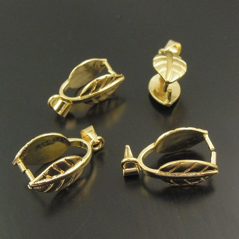 12 шт. латунные застежки листья золотого цвета 38138|jewelry accessories|handmade jewelry accessoriescharm