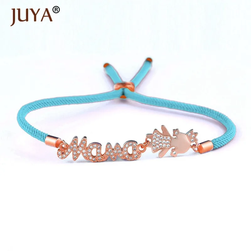 JUYA DIY популярная счастливая Корона девушки мама дочь шармы Цирконий медный