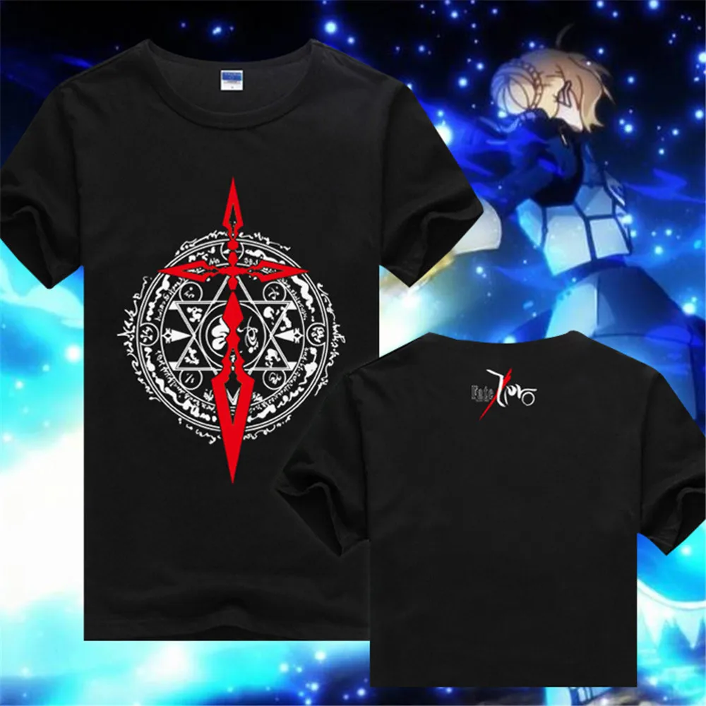 Футболка для косплея аниме Fate Zero удобная рубашка с принтом саблейного луча