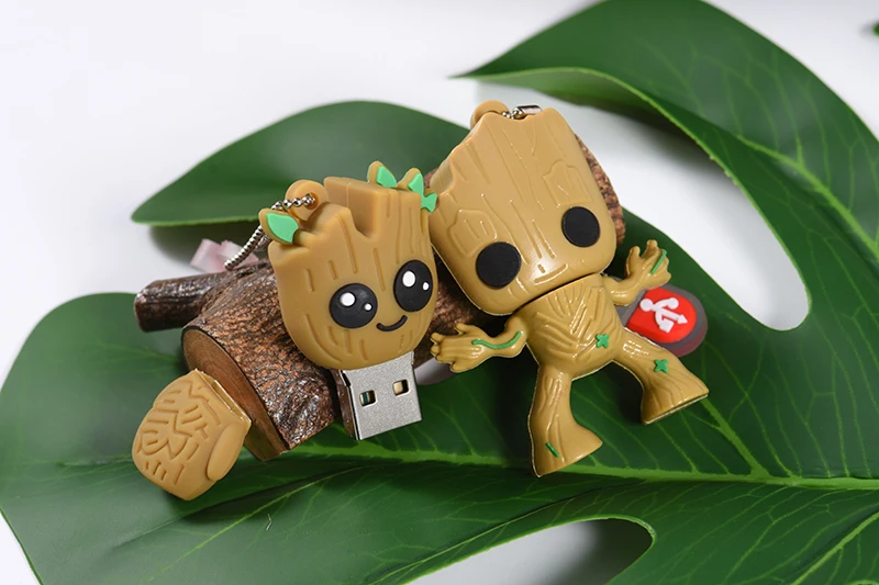 Прекрасный мультфильм Грут флэш-накопитель usb милый супер heros карта памяти, Флеш накопитель 4 ГБ 8 ГБ 16 ГБ 32 ГБ 64 ГБ креативный pendrive