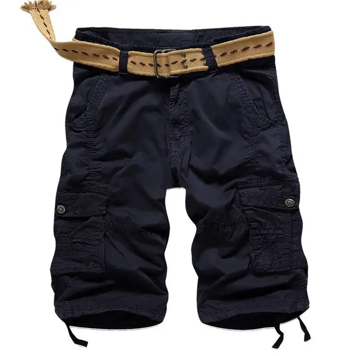 New 2021 Summer Outdoor Sport cargo Cotton Solid Color Army Military Men Straight Hiking Camping Mountain climbing Baggy Shorts | Спорт и