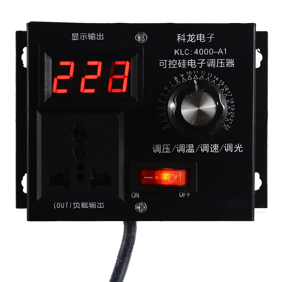 

High Power Electronic Voltage Controller 220V 4000W Controlled Variable Voltage Controller For Fan Speed Motor Control Dimmer