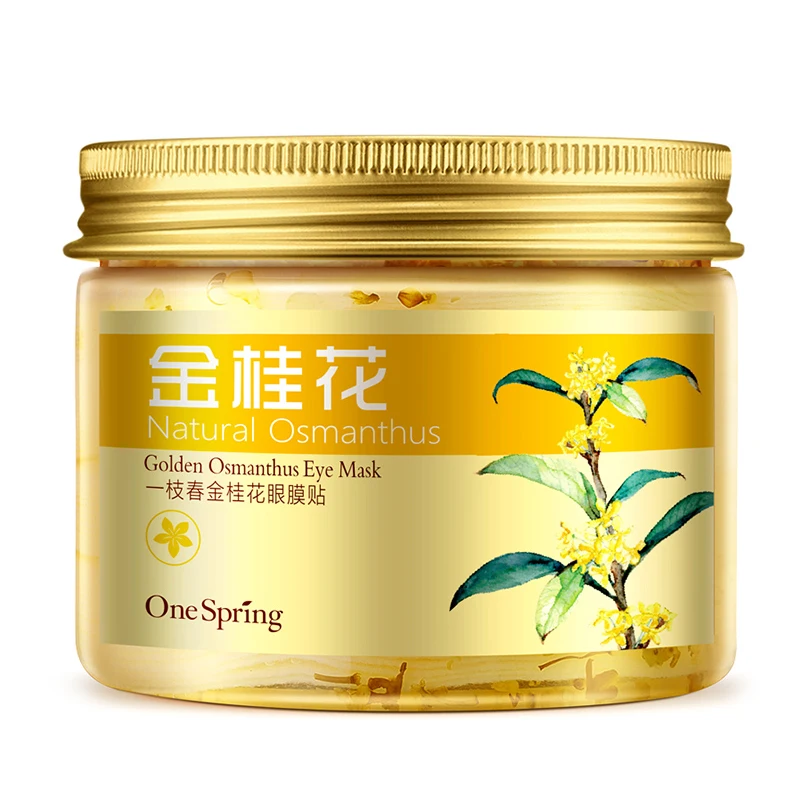 OneSpring 80 шт. Золотая осмотическая маска для глаз коллагеновый гель против старения