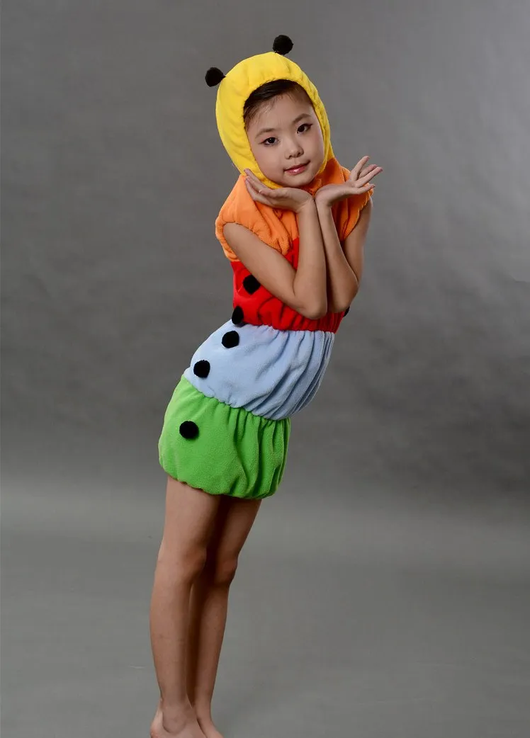 The caterpillar clothing Halloween Costume Adult Children cosplay costume for carnival party top quality