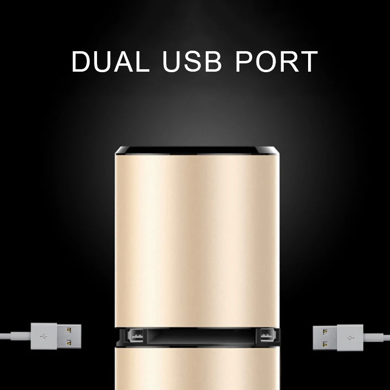 GIAHOL USB ультра тихий увлажнитель воздуха, мини портативный автомобильный очиститель воздуха, двойной usb-порт, ночной светильник, анион, освежитель воздуха, удаляющий воздуховод, дым