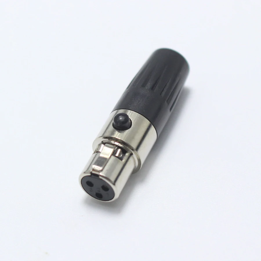 1 пара мини XLR 3 Pin штекер + гнездо маленький P Аудио разъем микрофон адаптер для