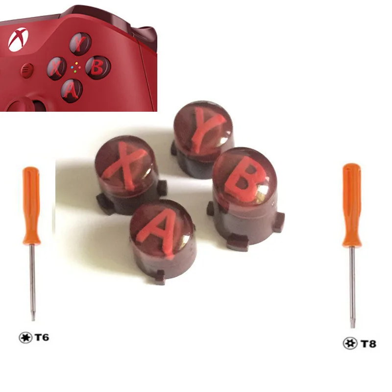 Type 06 Пользовательский для Xbox One Slim Elite контроллер Кнопка ABXY комплект пули запчасти для ремонта кнопок мод комплект Замена W/T8 T6 отвертка - Цвет: Type 06