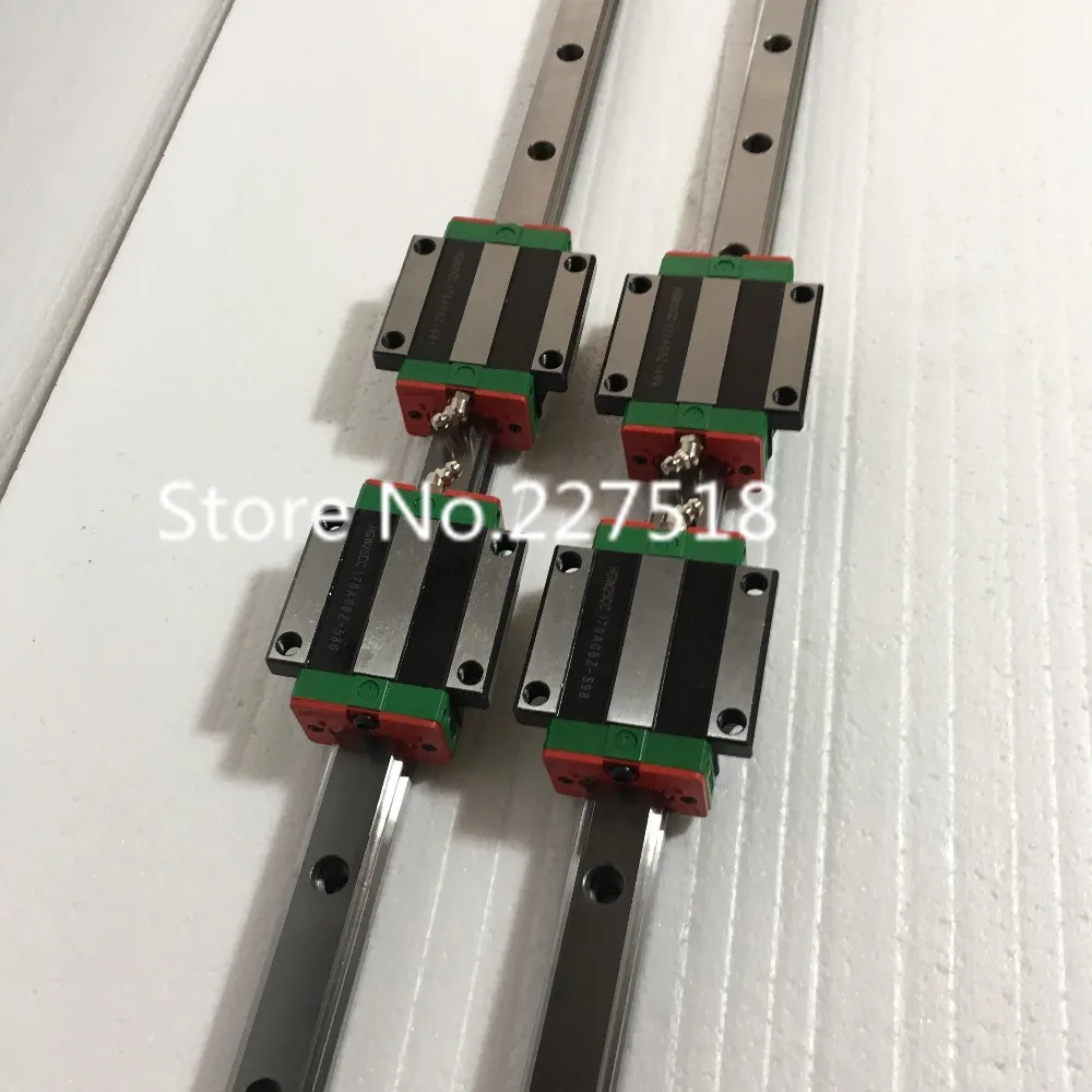 2 шт. линейные направляющие рельсы HGR20 HGH20 550/1500 мм+ 4 шт. слайд блок вагоны HGH20CA/flang HGW20CC направляющие cnc