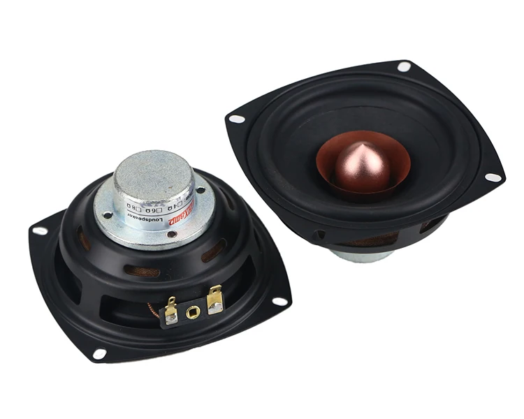 GHXAMP 105 мм квадратный Полнодиапазонный динамик Bluetooth динамик DIY 4 Ом 25 Вт HIFI домашний кинотеатр твитер Средний бас громкий динамик 2 шт