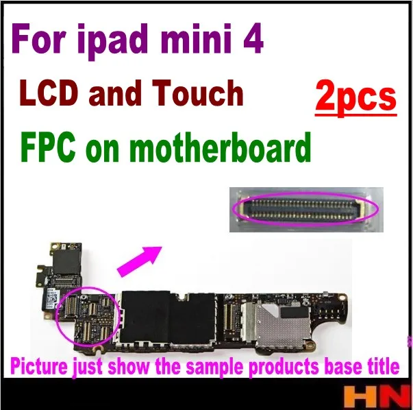 2 шт. запасные части FPC контакты для iPad mini 4 ЖК дисплей и сенсорный экран на