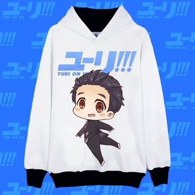 Coshome Yuri On Ice Yuri Victor костюм кацуки для косплея Hoddies костюмы для мужчин и женщин куртка пальто толстовка Аниме Повседневная Спортивная одежда топы - Цвет: Q
