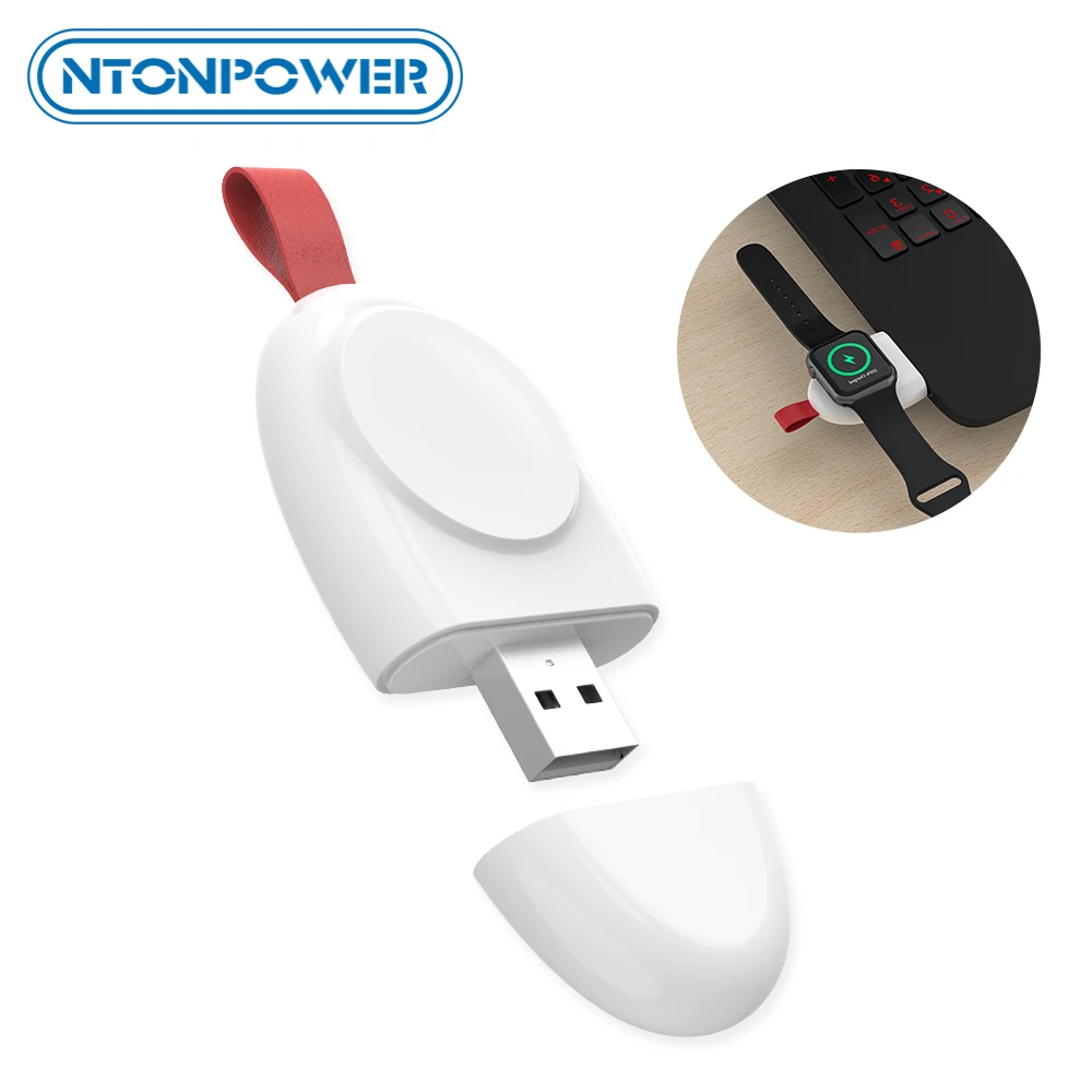 NTONPOWER портативное беспроводное зарядное устройство для Apple Watch зарядное устройство мини магнитное iWhatch 1 2 3 4 серии Быстрая Зарядка Док-станция