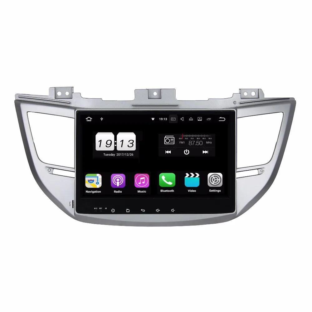 10 1 &quotIPS Android 8 2 Гб ОЗУ 16 4 ядра для Hyundai IX35 TUCSON 2015 2016 2017 автомобильный DVD плеер GPS