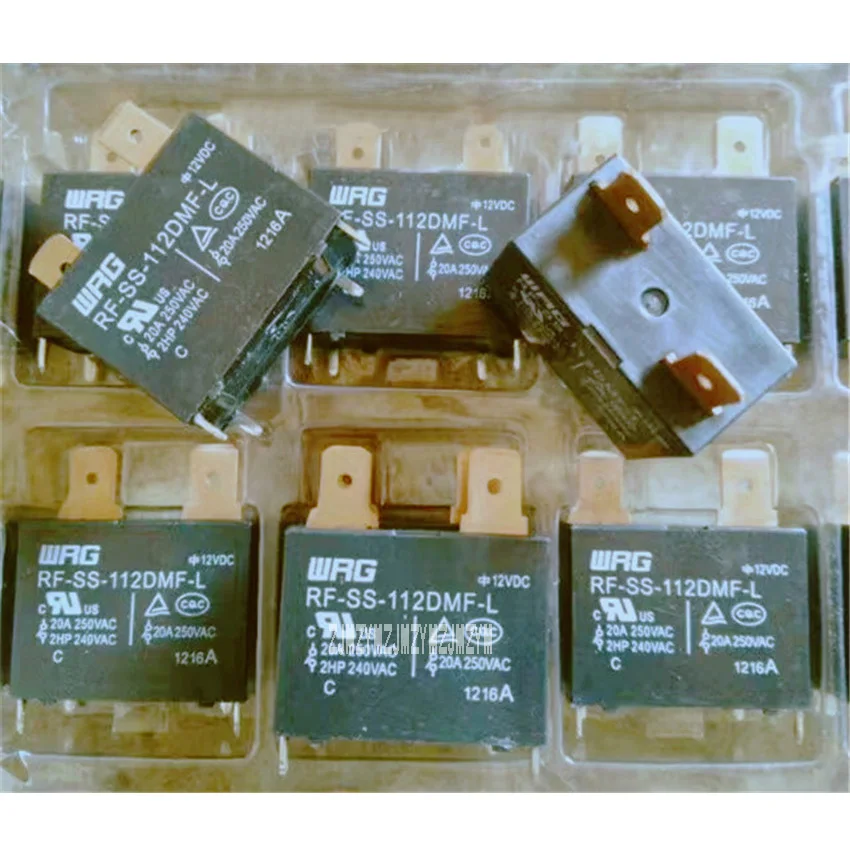 

12pcs/lot 100% New Arrival Original WRG Relay RF-SS-112DMF 20A 12VDC Household Appliances Electromagnetic relay Hot Selling
