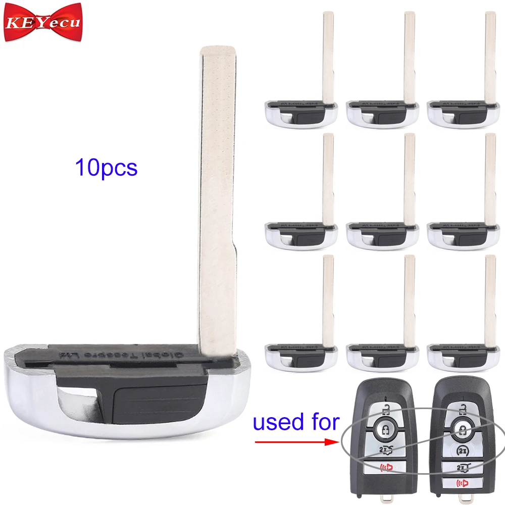 

KEYECU for Ford F150 F250 F350 F450 Edge Fusion Explorer Mustang 2017 2018 Emergency Key Blade Insert