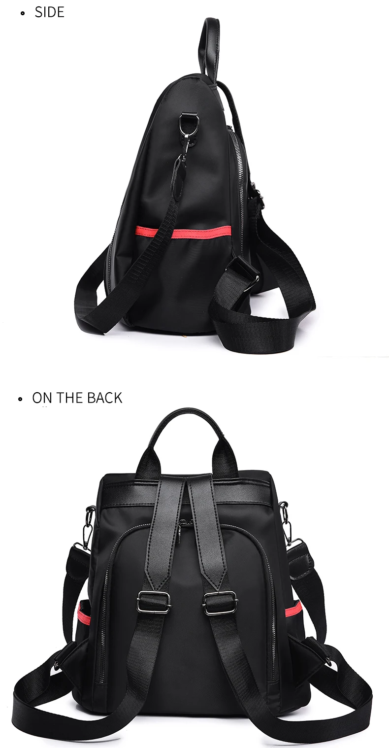 Водонепроницаемый рюкзак с двойной молнией Mochila Mujer, винтажный женский рюкзак из искусственной кожи, женские сумки через плечо для девочек-подростков, Школьный Рюкзак Для Путешествий