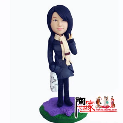 

2019 Direct Selling Brinquedos wedding Toys Anime Personalized Custom Polymer Clay Doll From Pictures Christmas Gift Pre-sale