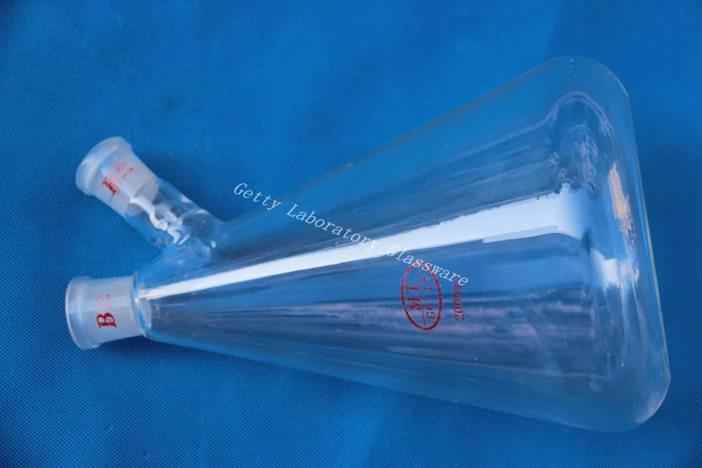 2000ml conical flask Erlenmeyer with two 24/29 joints | Канцтовары для офиса и дома
