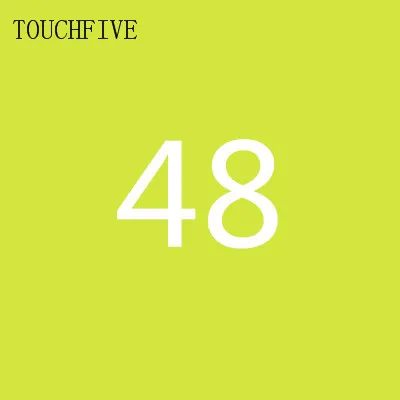 48 1 шт. TouchFive на выбор, 168 цветов, маркеры для эскизов, маркеры на спиртовой основе, набор цветных маркеров, товары для рукоделия, ручка для школы - Цвет: 48
