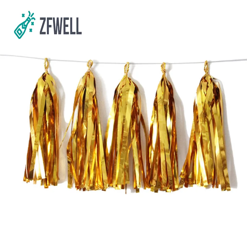 Zfwell 1 шт. Фольга бумажная бахрома на ленте шар украшения для свадьбы День рождения