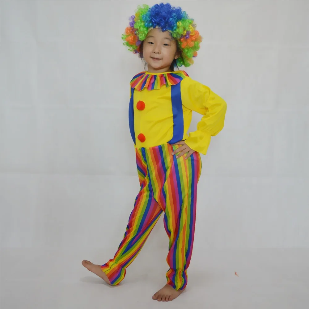 Косплей цирк костюм клоуна на Хеллоуин платье сценический для сцены одежда