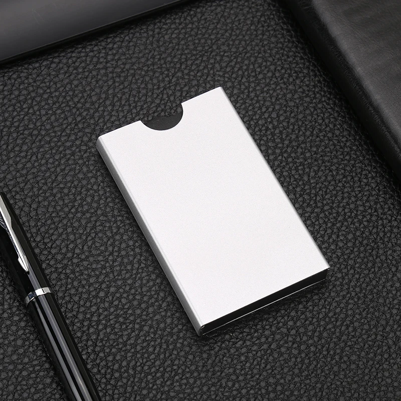 QOONG 2018 RFID Blocking Men Women Wallets Card Case Automatic Pop Up ID Credit Holder Pull-Down Cardholder KH1-028 |