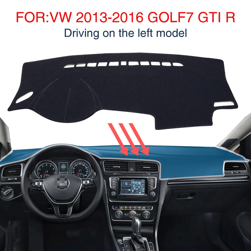 Коврик smabee для приборной панели Volkswagen GOLF7 MK7 GTI R 2013 2016 аксессуары нескользящий