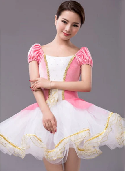 New Arrival Adult Pink Classical Ballet Tutu For Competition Professional Tutus Pancake Tehearsal | Тематическая одежда и