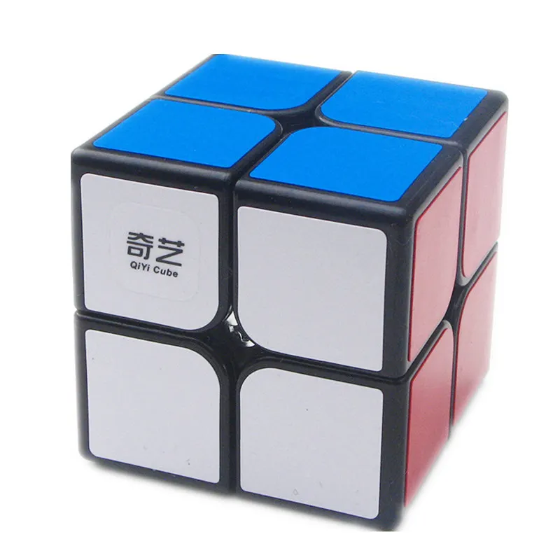 Qiyi Cube 2X2 кубик рубик магический куб 2 на 2 Куба 51 мм скоростная карманная наклейка Головоломка Куб профессионально обучающие игрушки для детей кубик рубика