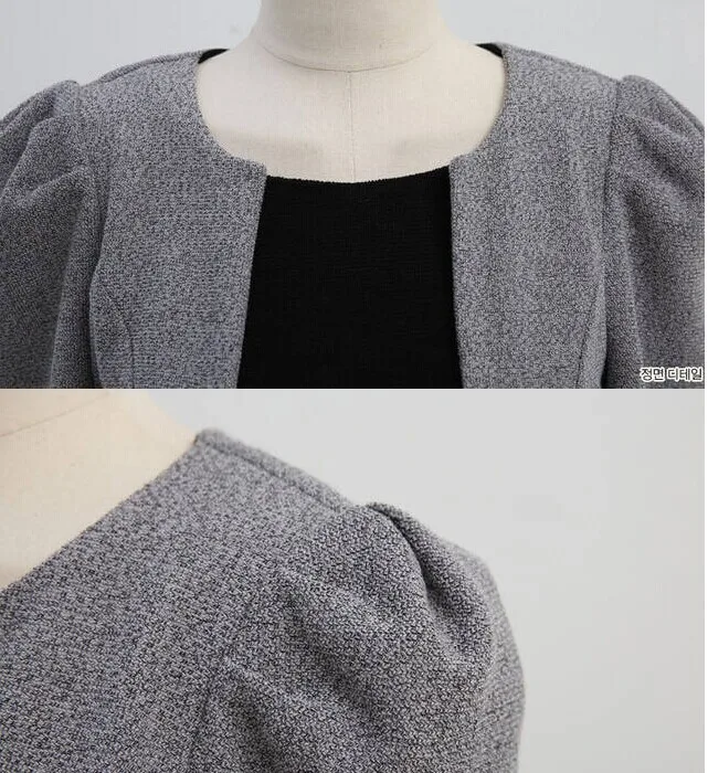 Набор 2: пиджак + Платье 2016 Новых Осенью Длинным Рукавом Элегантный Офис Партии