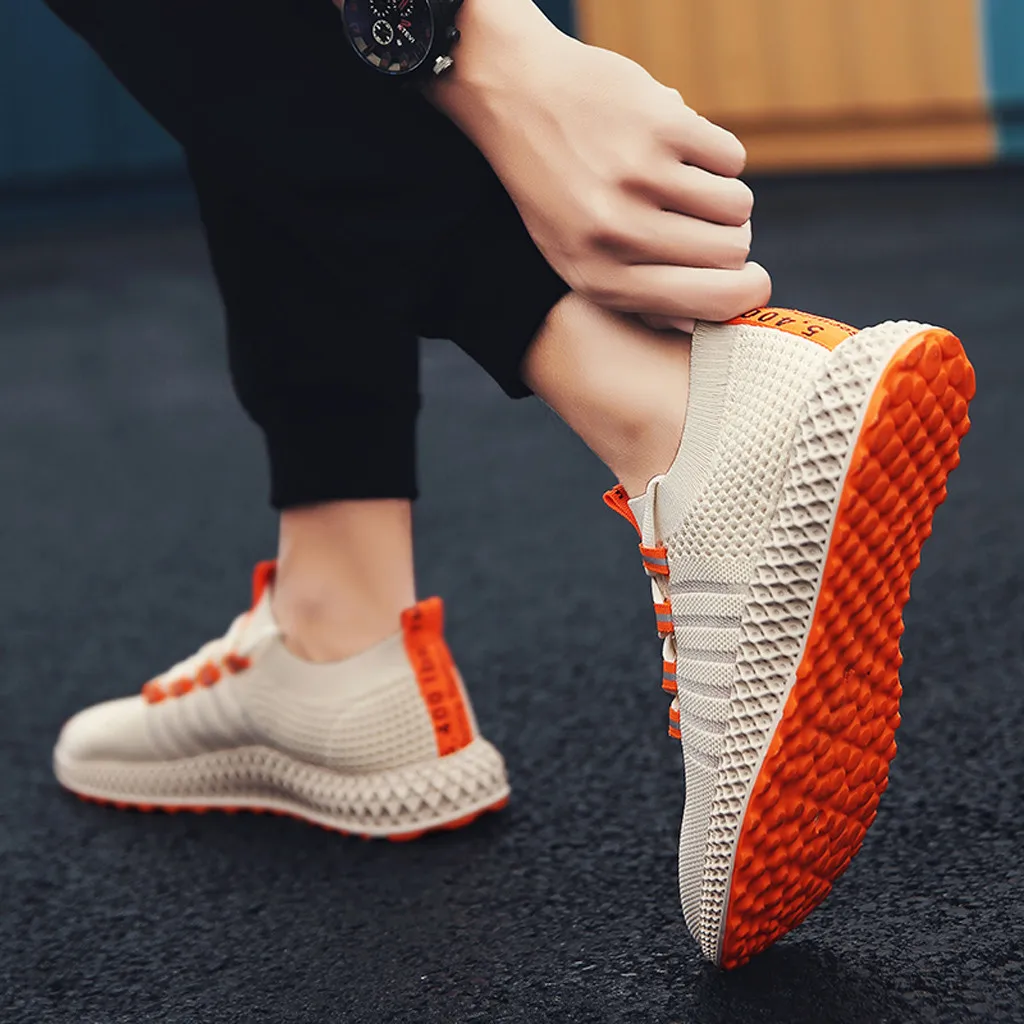 Men's Leisure Breathable Hollow Out Mesh Surface Sports shoes running Casual platform Sneakers balenciaca Shoes #G3 | Обувь