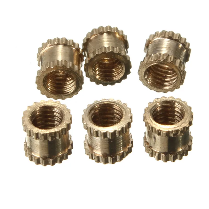 Латунные гайки м3 4 мм метрические резьбовые круглые|threaded nut|brass knurl nuts m3brass |