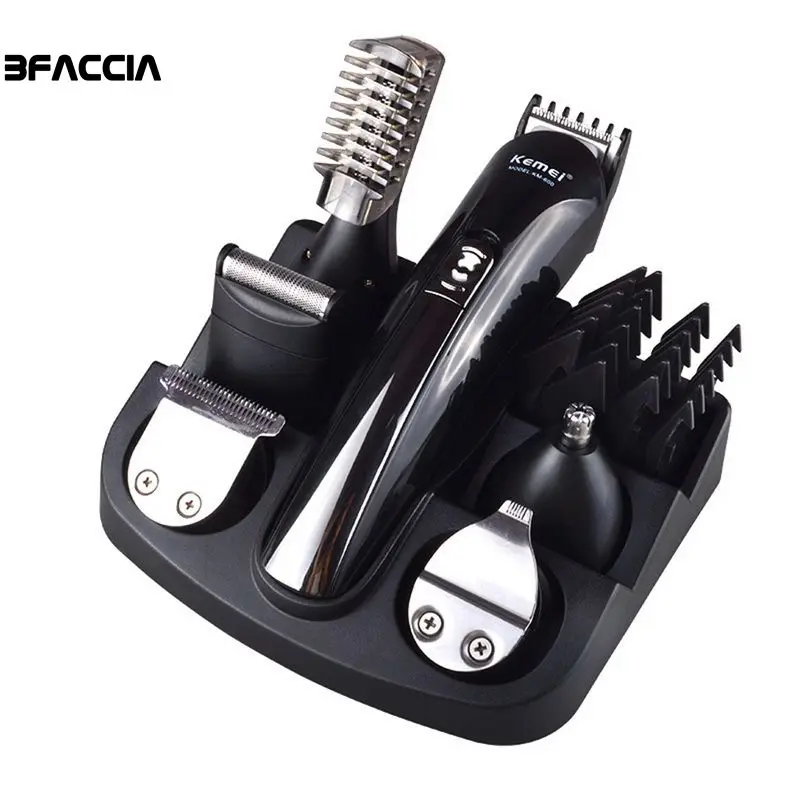 Профессиональный триммер для волос 6 в 1 Бритвенные наборы борода мужчин