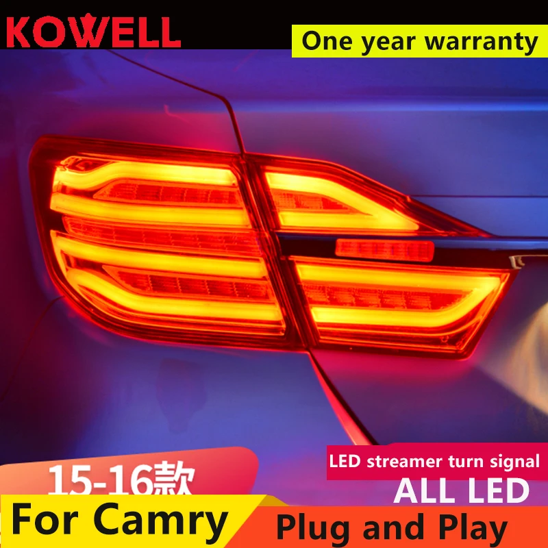 Стайлинг автомобиля KOWELL для Toyota Camry 2015 задние фонари светодиодная задняя фара