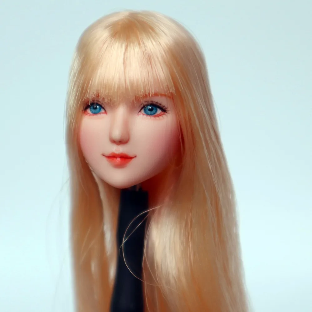 Estartek KE062 ручная косметика по индивидуальному заказу 1/6 желтые длинные волосы Obitsu - Фото №1