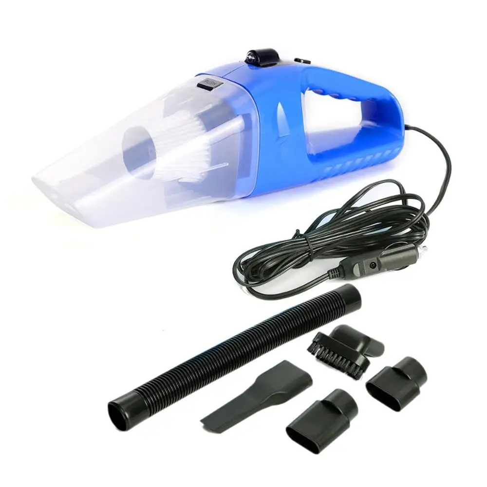 Blue Русский сток 12V 120W Портативный ручной вакуумный пакет для хранения черный автомобильный пылесос DC очиститель Мокрый Сухой двойной Применение машинный вакуумный высокий мощный - Цвет: Blue
