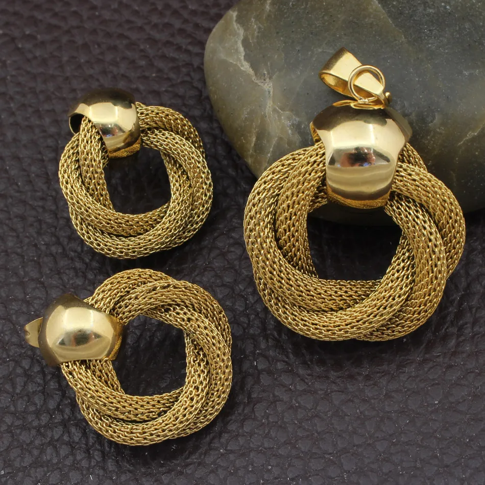 Набор украшений из нержавеющей стали подвески и Сережки для женщин|sets pendant|jewelry sets