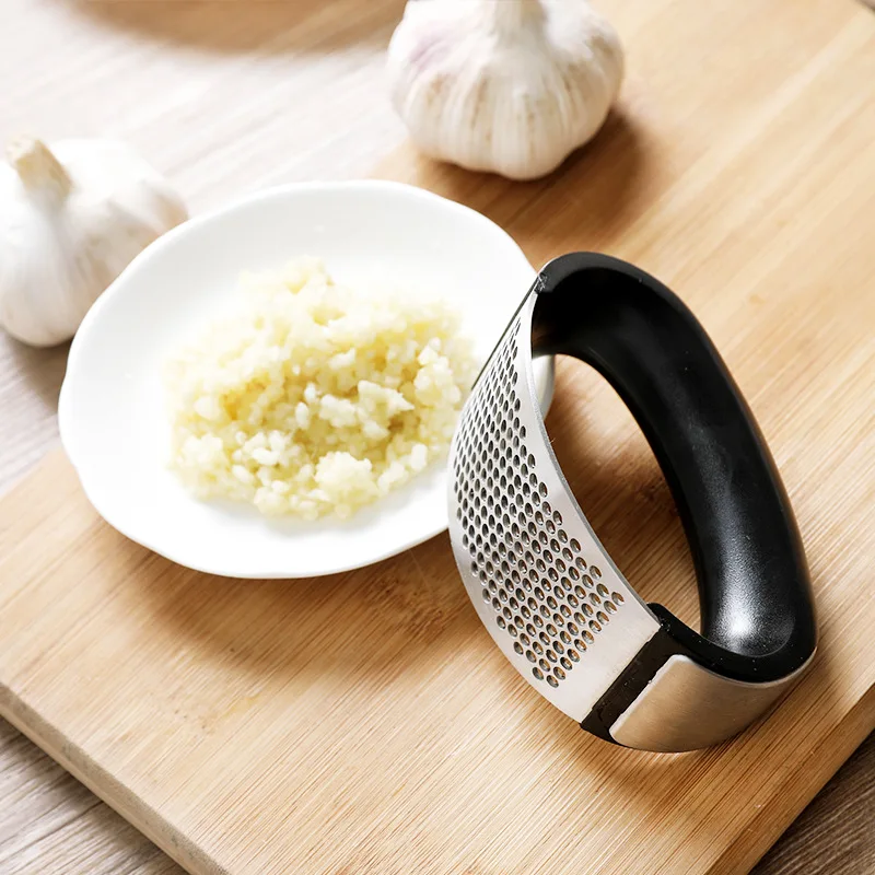 Garlic Presses Stainless Steel Manual Mincer Chopping Curve Fruit Vegetable Tools Kitchen Supplies | Дом и сад
